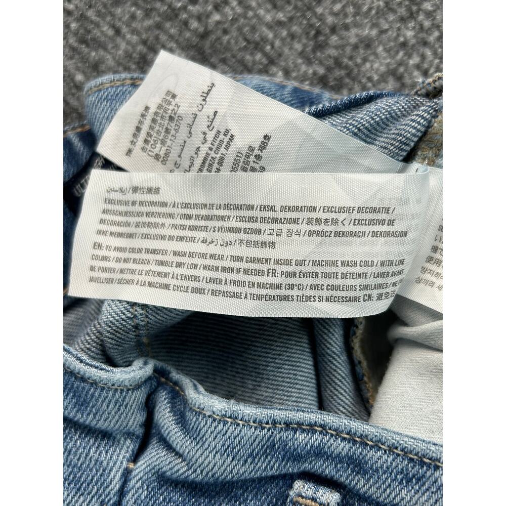 Hollister Ultra High Rise Mom Jeans Women’s 0S W24 L25 Raw Hem Size 0 - Picture 5 of 8